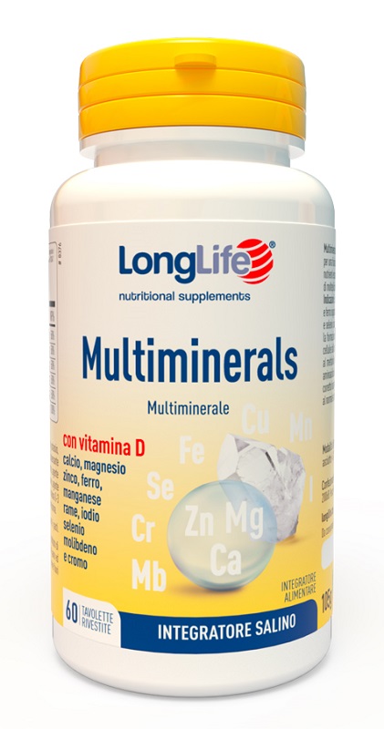 LONGLIFE MULTIMINERALS 60 TAVOLETTE RIVESTITE - Farmacia Castello Srl