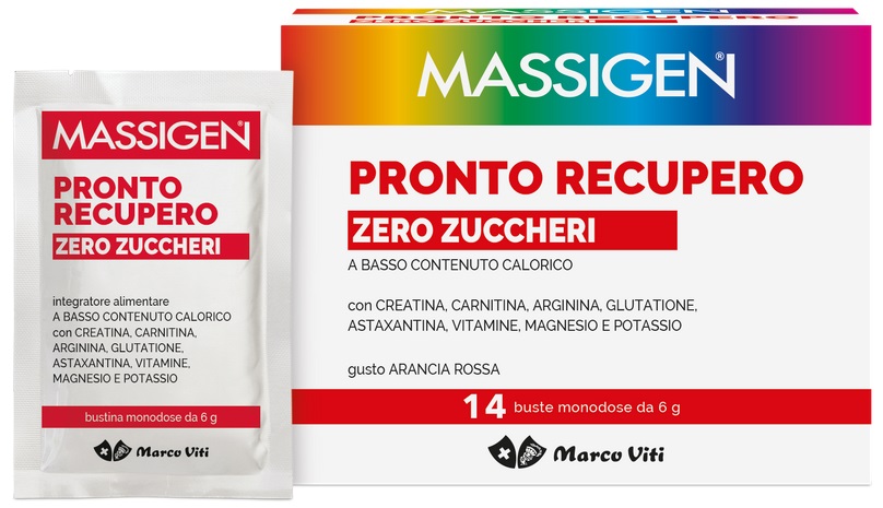 MASSIGEN PRONTO RECUPERO ZERO ZUCCHERI 14 BUSTINE - Farmacia Castello Srl