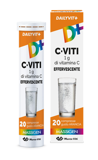 MASSIGEN VITAMINA C 1G EFFERVESCENTE 20 COMPRESSE - Farmacia Castello Srl