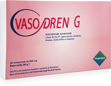 VASODREN G 40 COMPRESSE DA 900 MG - Farmacia Castello Srl