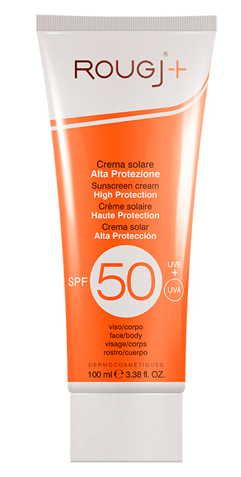 ROUGJ CREMA SOLARE CORPO ALTA PROTEZIONE SPF50 100 ML - Farmacia Castello Srl