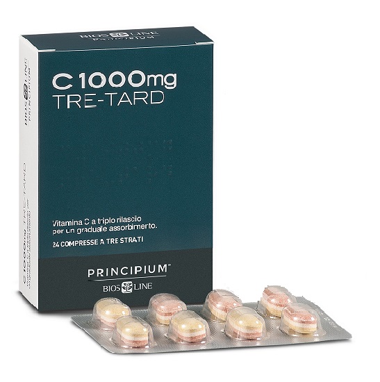 PRINCIPIUM C 1000 MG TRE-TARD 24 COMPRESSE A TRE STRATI - Farmacia Castello Srl