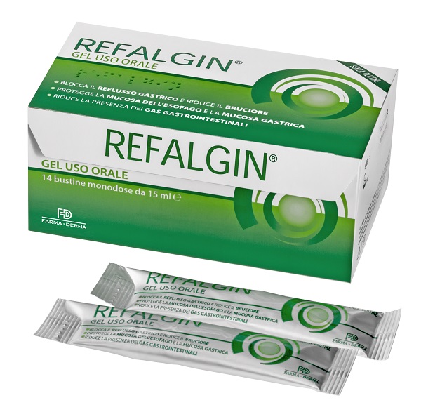 REFALGIN GEL OROSOLUBILE ANTIREFLUSSO 14 BUSTINE 15 ML - Farmacia Castello Srl