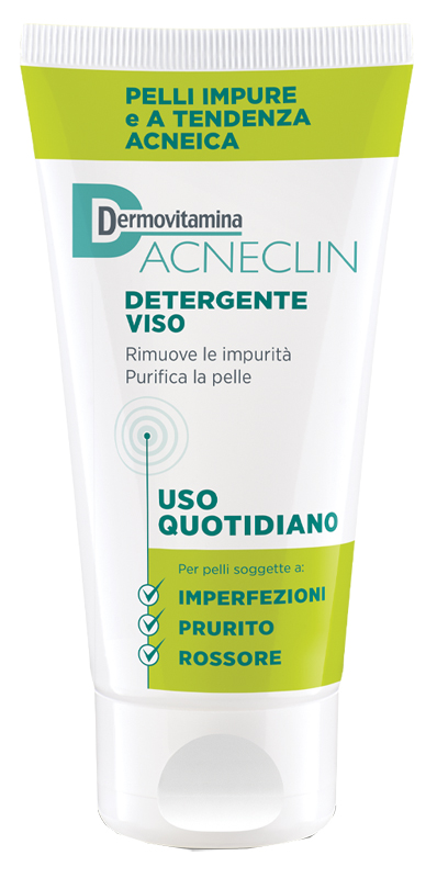 DERMOVITAMINA ACNECLIN DETERGENTE VISO USO QUOTIDIANO 200 ML - Farmacia Castello Srl