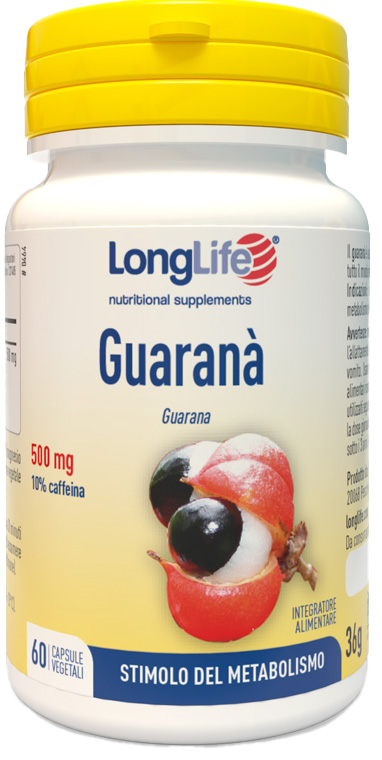 LONGLIFE GUARANA' 60 CAPSULE VEGETALI - Farmacia Castello Srl
