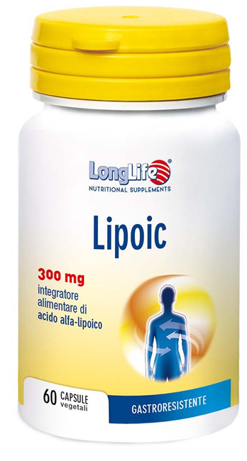 LONGLIFE LIPOIC 300 MG 60 CAPSULE VEGETALI DA 500 MG - Farmacia Castello Srl