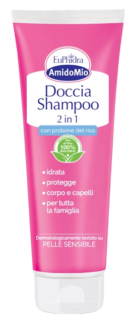 EUPHIDRA AMIDOMIO DOCCIA SHAMPOO 2 IN 1 250 ML - Farmacia Castello Srl