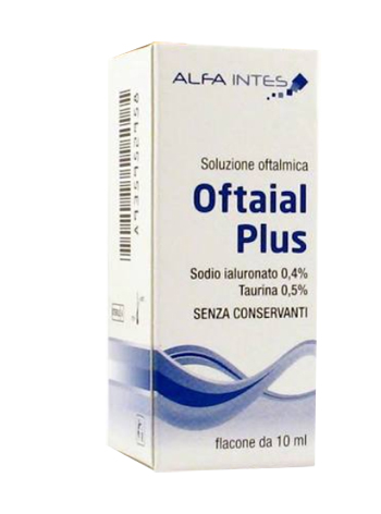 SOLUZIONE OFTALMICA OFTAIAL PLUS ACIDO IALURONICO 0,4% E TAURINA 10ML - Farmacia Castello Srl