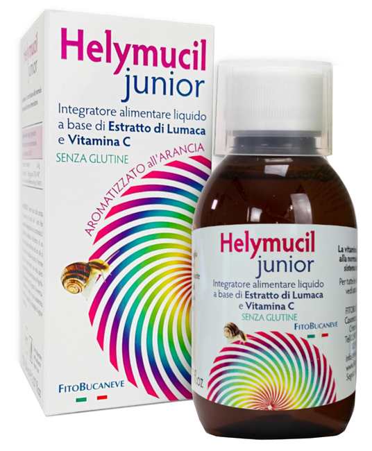 HELYMUCIL JUNIOR ESTRATTO DI LUMACA E VITAMINA C 150 ML AROMATIZZATO ALL'ARANCIA - Farmacia Castello Srl