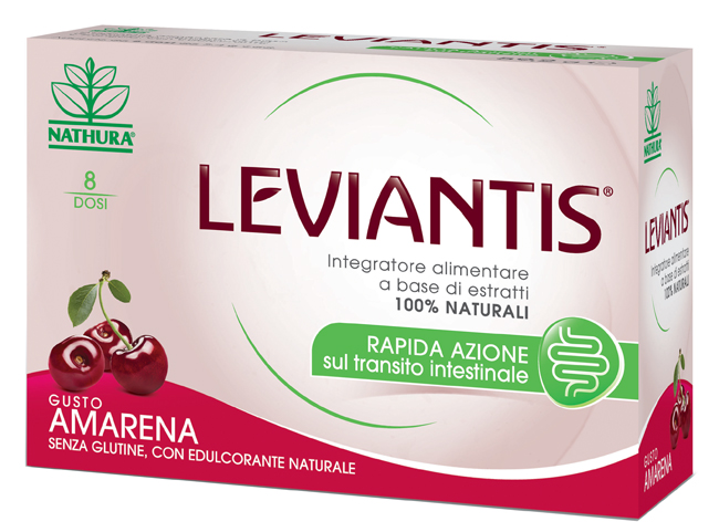 LEVIANTIS SENZA GLUTINE GUSTO AMARENA 8 DOSI / 16 BUSTE - Farmacia Castello Srl