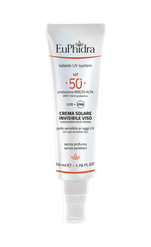 EUPHIDRA KALEIDO UV SYSTEM CREMA SOLARE VISO 50+ INVISIBLE - Farmacia Castello Srl