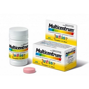 MULTICENTRUM JUNIOR 30 COMPRESSE - Farmacia Castello Srl