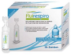 FLUIRESPIRA SOLUZIONE FISIOLOGICA STERILE 30 FLACONCINI MONODOSE DA 5ML - Farmacia Castello Srl