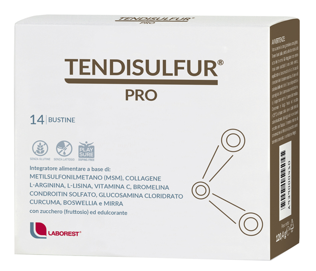TENDISULFUR PRO 14 BUSTINE DA 8,6G - Farmacia Castello Srl