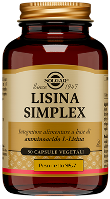 LISINA SIMPLEX 50 CAPSULE VEGETALI - Farmacia Castello Srl