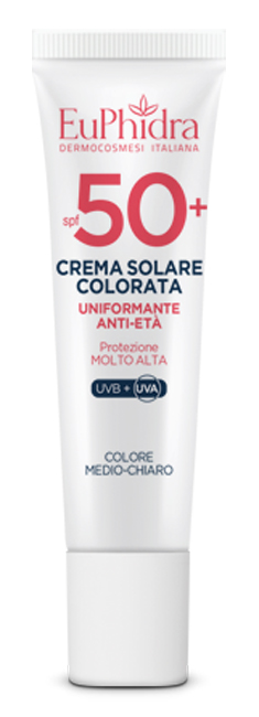 EUPHIDRA KALEIDO CREMA COLORATA MEDIO-CHIARO VISO SPF50+ 30 ML - Farmacia Castello Srl