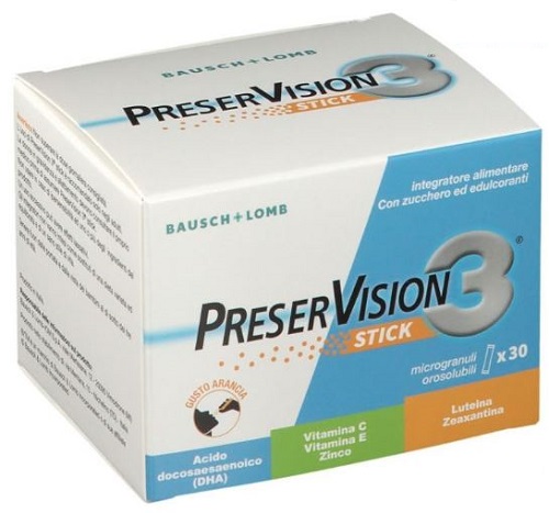 PRESERVISION 3 30 STICK OROSOLUBILI DA 2 G - Farmacia Castello Srl
