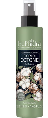 EUPHIDRA ACQUA PROFUMATA COTONE IN FLACONE CON ETICHETTA POMPA SPRAY - Farmacia Castello Srl