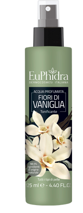 EUPHIDRA ACQUA PROFUMATA VANIGLIA IN FLACONE CON ETICHETTA POMPA SPRAY - Farmacia Castello Srl