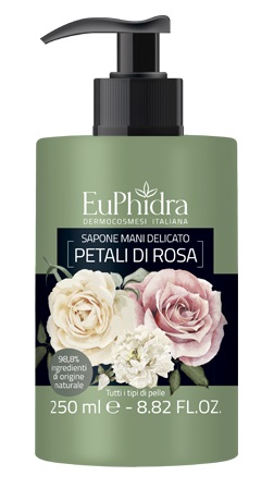 EUPHIDRA SAPONE LIQUIDO MANI ROSA IN FLACONE CON ETICHETTA DISPENSER - Farmacia Castello Srl
