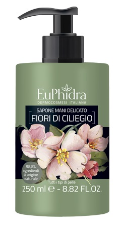 EUPHIDRA SAPONE LIQUIDO MANI CILIEGIO IN FLACONE CON ETICHETTA DISPENSER - Farmacia Castello Srl