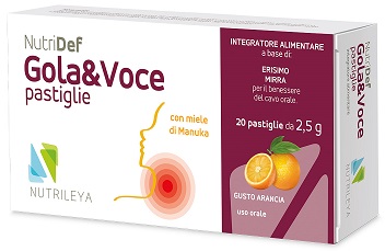 NUTRIDEF GOLA & VOCE ARANCIA 20 PASTIGLIE - Farmacia Castello Srl