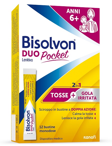 BISOLVON DUO POCKET LENITIVO NEW 12 BUSTINE - Farmacia Castello Srl