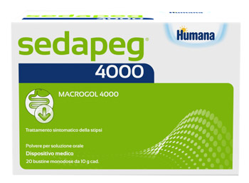 SEDAPEG 4000 20 BUSTINE MONODOSE X 10G HUMANA - Farmacia Castello Srl