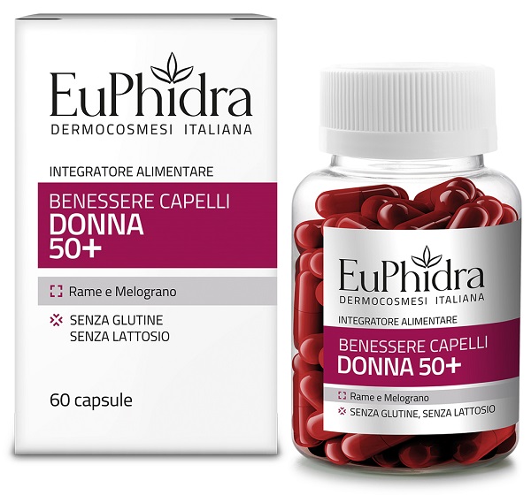 EUPHIDRA CAPELLI DONNA 50+ 60 CAPSULE - Farmacia Castello Srl