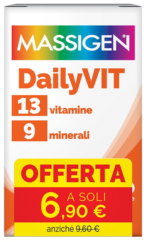 MASSIGEN DAILYVIT 30 COMPRESSE RIVESTITE 6,90 E - Farmacia Castello Srl