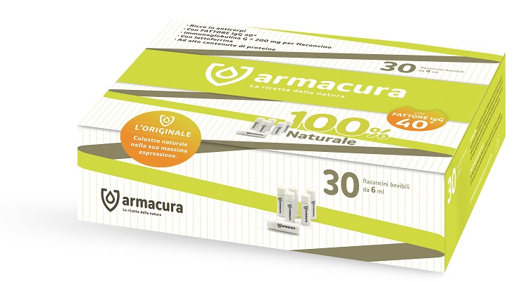ARMACURA COLOSTRO 100% 30 FLACONCINI BEVIBILI - Farmacia Castello Srl