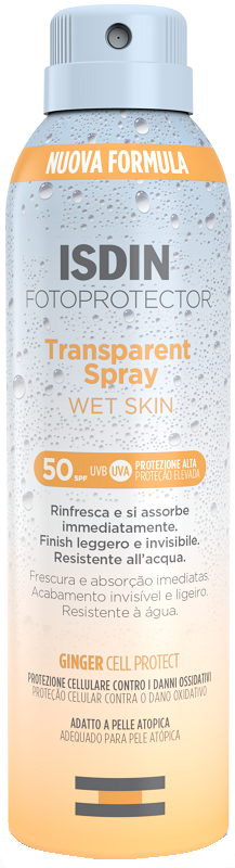 FOTOPROTECTOR TRANSPARENT WET SKIN SPRAY 50+ 250 ML - Farmacia Castello Srl