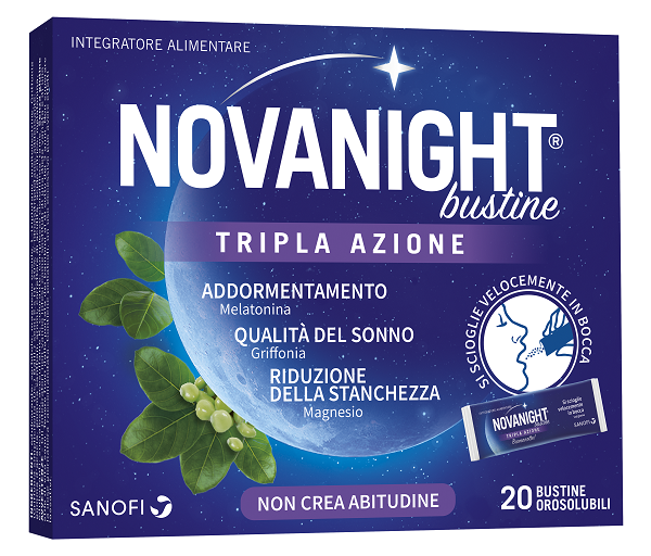 NOVANIGHT 20 BUSTINE TRIPLA AZIONE - Farmacia Castello Srl