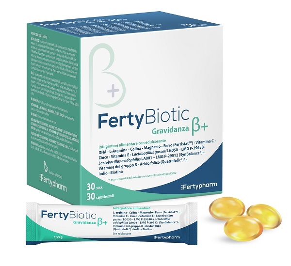 FERTYBIOTIC GRAVIDANZA BETA+ 30 STICK + 30 CAPSULE - Farmacia Castello Srl