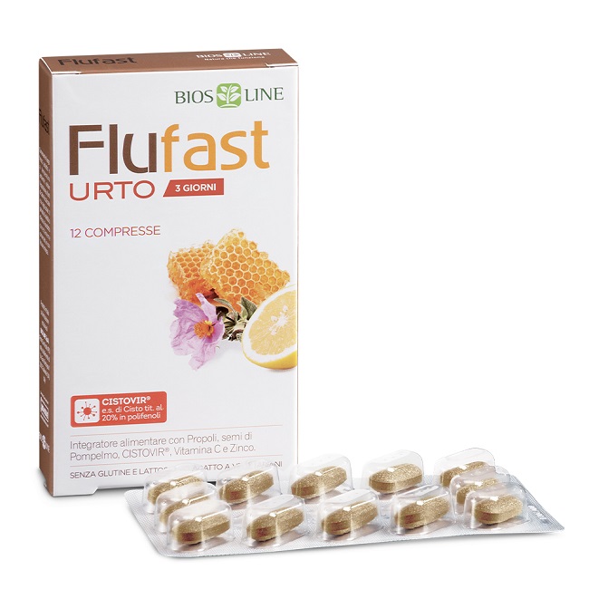 APIX PROPOLI FLUFAST URTO 3 GIORNI 12 COMPRESSE BIOSLINE - Farmacia Castello Srl