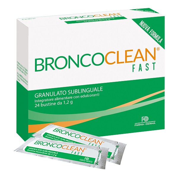 BRONCOCLEAN FAST GRANULATO SUBLINGUALE 24 BUSTINE - Farmacia Castello Srl