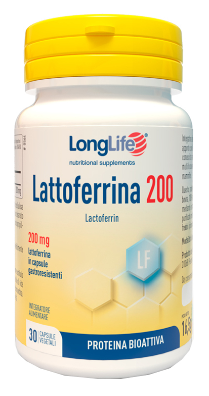 LONGLIFE LATTOFERRINA200 30 CAPSULE VEGETALI DA 550 MG - Farmacia Castello Srl