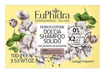 EUPHIDRA DOCCIA SHAMPOO SOLIDO FIORI DI COTONE 100 G - Farmacia Castello Srl