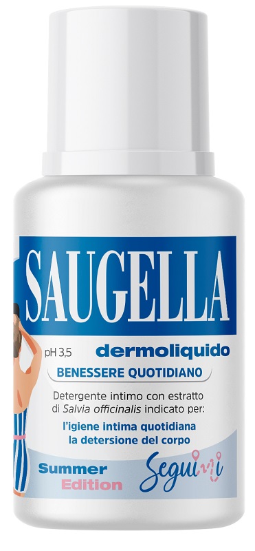 SAUGELLA DERMOLIQUIDO PH 3,5 BENESSERE QUOTIDIANO DETERGENTE INTIMO 100 ML - Farmacia Castello Srl