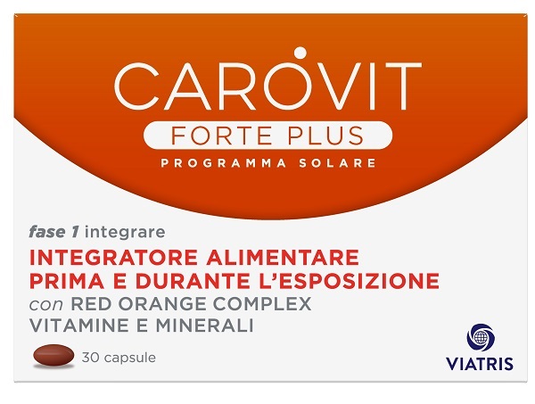 CAROVIT FORTE PLUS PROGRAMMA SOLARE 30 CAPSULE BL - Farmacia Castello Srl