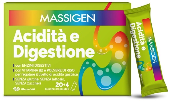 MASSIGEN ACIDITA' E DIGESTIONE 24 STICKPACK - Farmacia Castello Srl