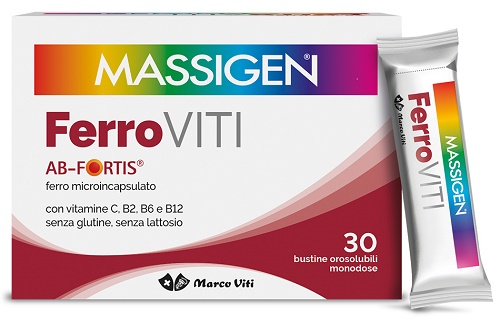 MASSIGEN FERROVITI 30 BUSTINE OROSOLUBILI - Farmacia Castello Srl