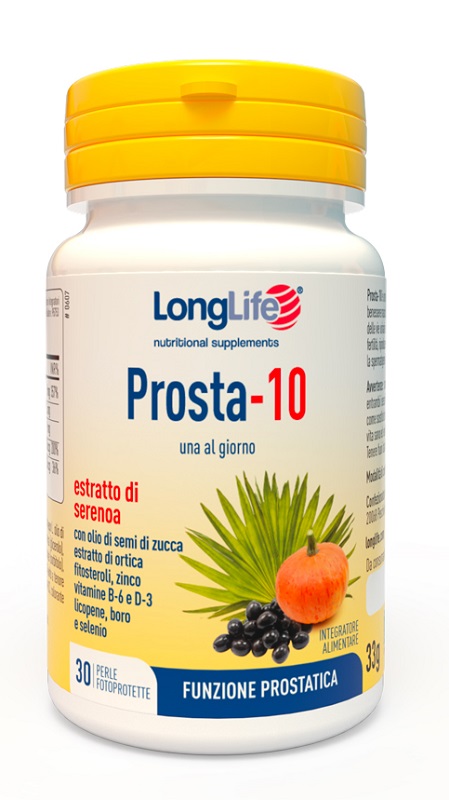 LONGLIFE PROSTA-10 30 PERLE FOTOPROTETTE - Farmacia Castello Srl