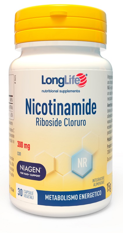 LONGLIFE NICOTINAMIDE RIBOSIDE CLORURO 30 CAPSULE DA 500 MG - Farmacia Castello Srl