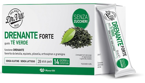 DR VITI DRENANTE FORTE TE VERDE 28 STICK PACK SENZA ZUCCHERI - Farmacia Castello Srl
