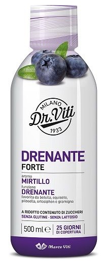 DR VITI DRENANTE FORTE MIRTILLO 500 ML SENZA ZUCCHERI - Farmacia Castello Srl
