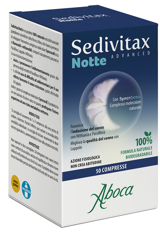 SEDIVITAX NOTTE ADVANCED 50 COMPRESSE - Farmacia Castello Srl