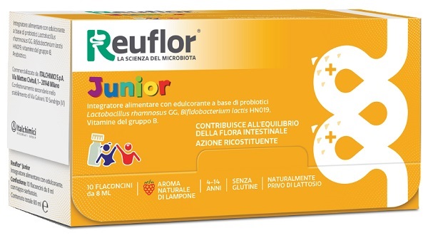 REUFLOR JUNIOR 10 FLACONCINI 8 ML - Farmacia Castello Srl