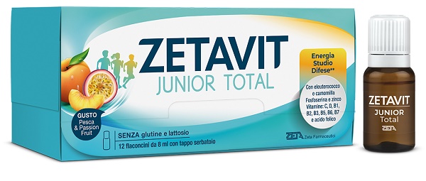 ZETAVIT JUNIOR TOTAL 12 FLACONCINI 8 ML - Farmacia Castello Srl