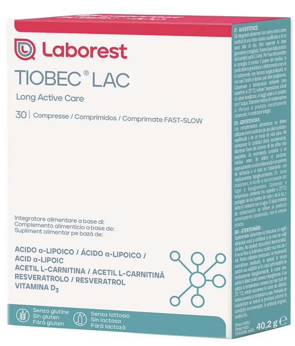 TIOBEC LAC 30 COMPRESSE - Farmacia Castello Srl